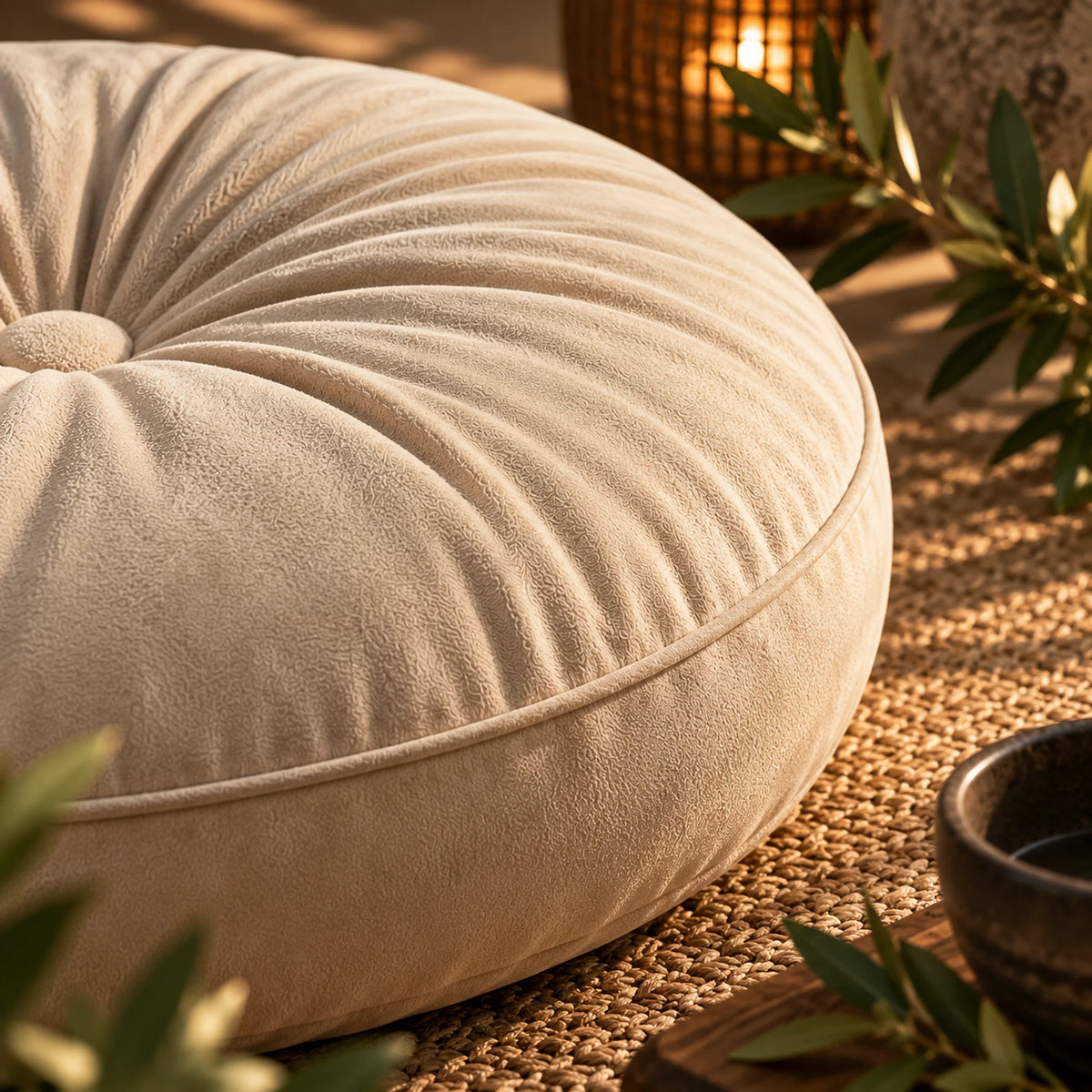 Coussin de méditation confortable