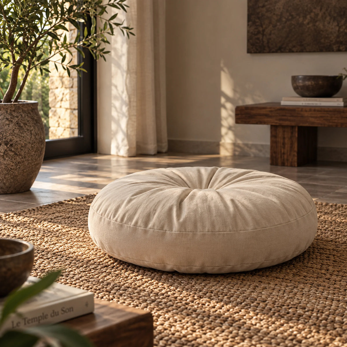 Coussin de méditation confortable
