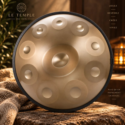 Handpan 10 notes doré