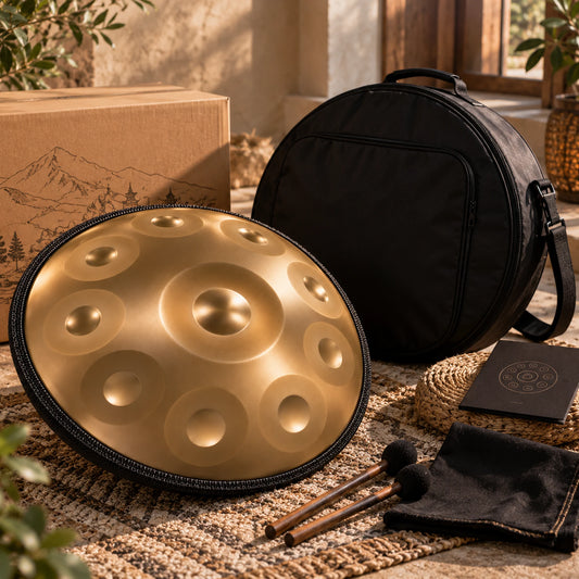 Handpan 10 notes doré