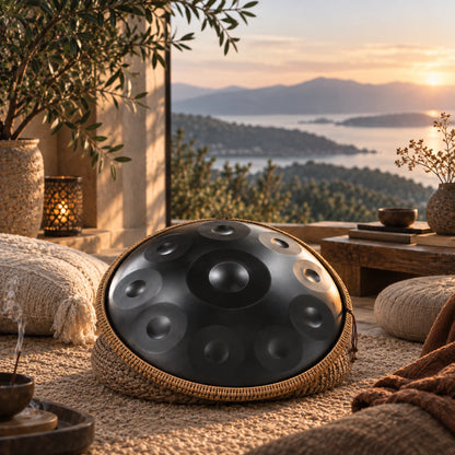 Handpan 10 notes noir