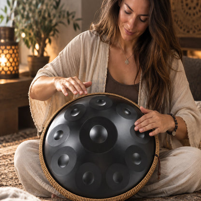 Handpan 10 notes noir