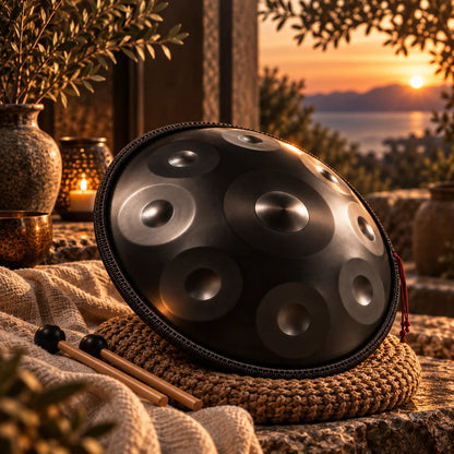 Handpan 9 notes noir