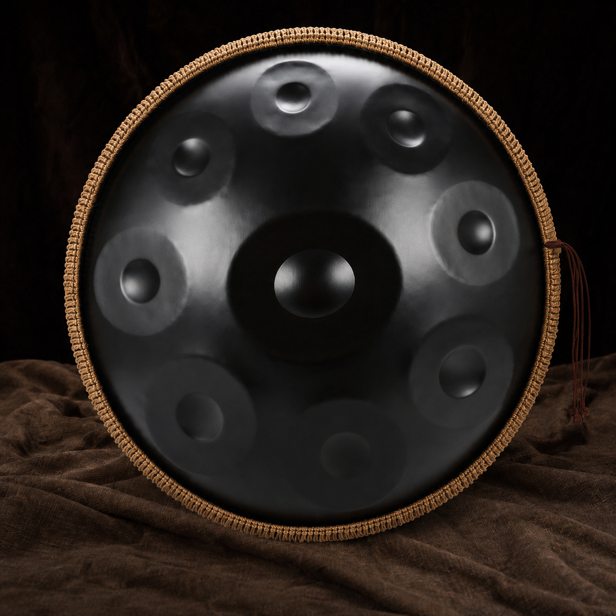 Handpan 9 notes noir