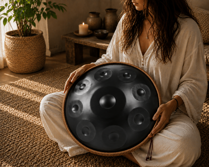 Handpan 9 notes noir