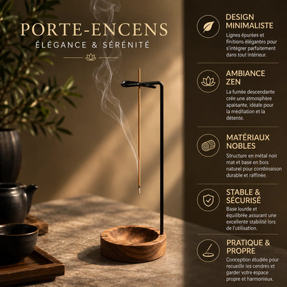 Porte-encens suspendu au design minimaliste