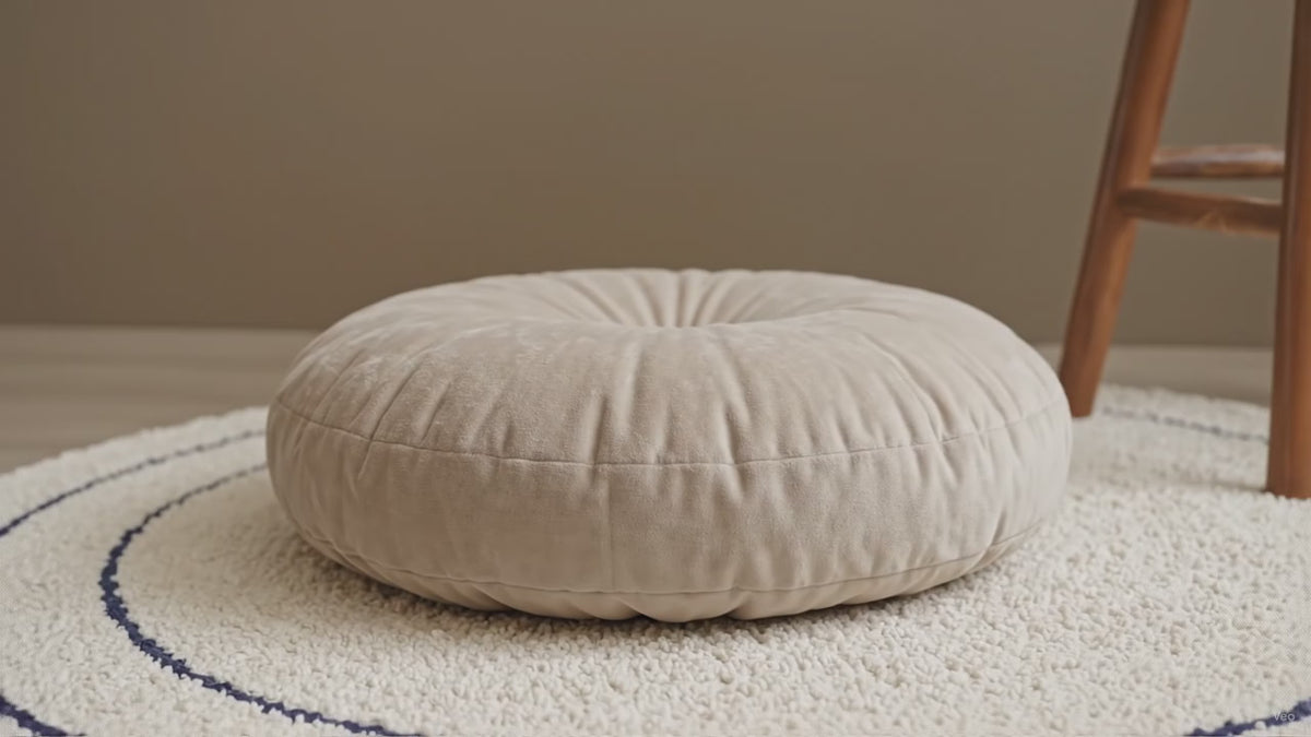 Coussin de méditation confortable