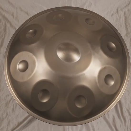 Handpan 9 notes doré