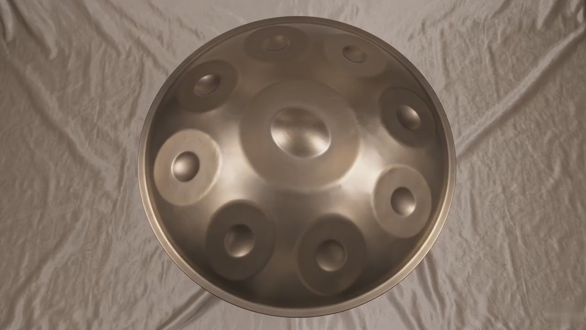Handpan 9 notes doré