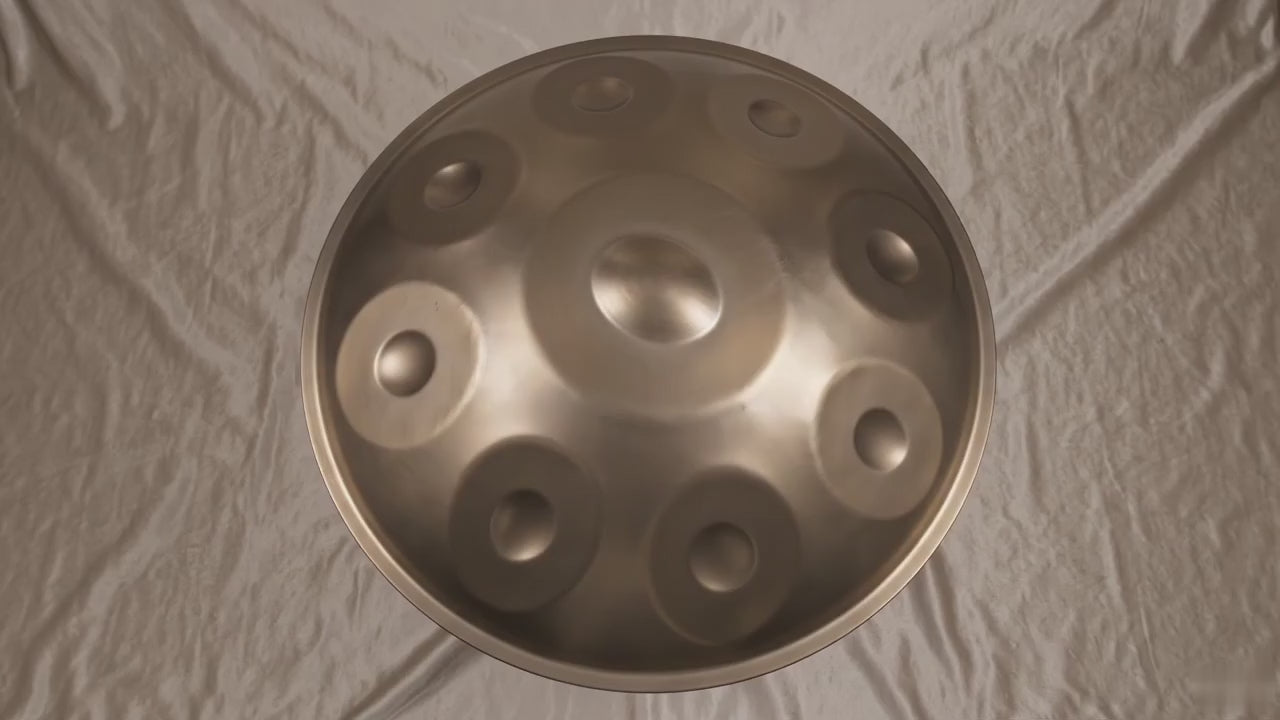 Handpan 9 notes doré