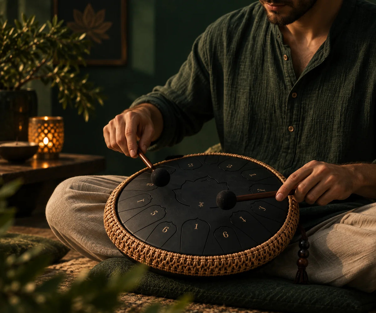 Tongue Drum Noir 15 Notes