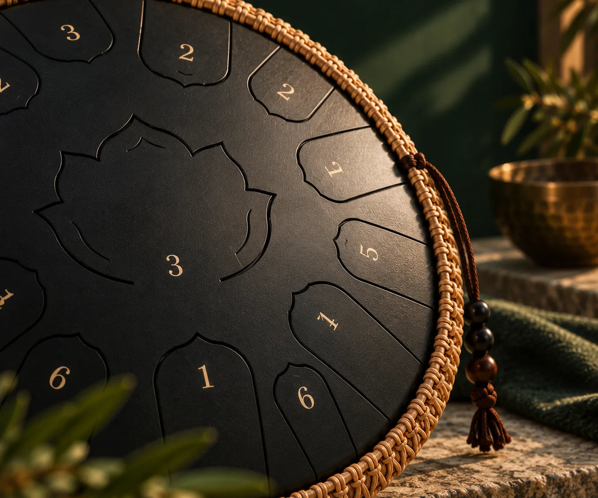 Tongue Drum Noir 15 Notes